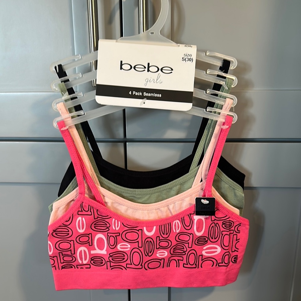 Bebe Girls Seamless Bralette 4-Pack